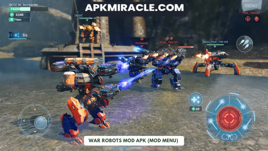 War Robots Mod Apk screenplay 1